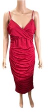 Lvow Studio Red Dress Women’s XL Pencil Evening Cocktail Party Dress