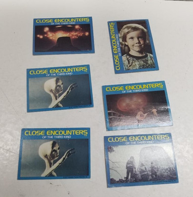 1977 Columbia pictures Close Encounters of the Third Kind lot of 6 Cards