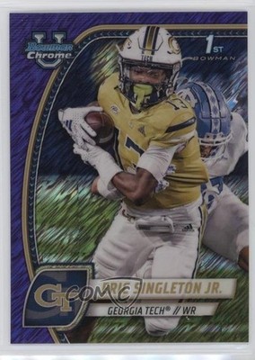 2024 Bowman U Chrome Purple Shimmer Refractor Eric Singleton Jr #71 1n1n