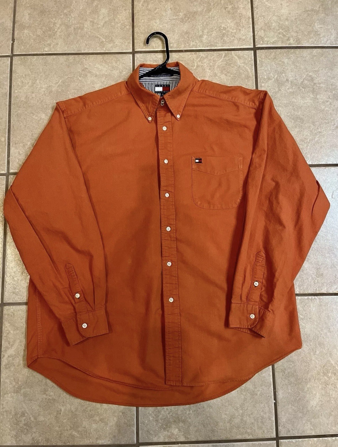 Lot Of 3 Y2K Tommy Hilfiger Men's XL Long Sleeve Button Logo Shirts thumbnail 8