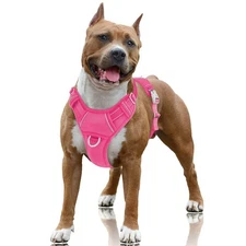 No Pull Dog Harness Large Reflective Dog Harness with Front Clip and Easy Con...