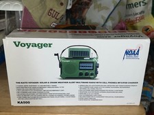 KAITO Voyager KA-500 Solar Crank Weather Alert Multiband Radio New in Box