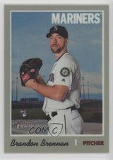 2019 Topps Heritage High Number Chrome Refractor 403/570 Brandon Brennan 13dz