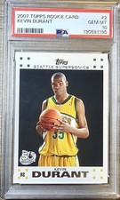 2007 Topps Kevin Durant Rookie Card #2 PSA GEM MT 10. rookie card picture