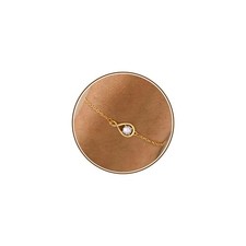 Gold Birthstone Bracelets for Women Non Tarnish Gold Infinity Bracelet Diamon...