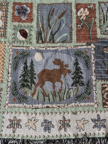 Willkommen in der Wildnis Wandteppich Queen Size Decke 94 x 100 in Hüttenfieber - Bild 3 von 20