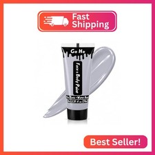 Go Ho Cream-Blendable Gray Face Body Paint, Halloween Zombie Makeup 2.37oz 