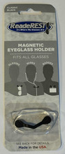 1 pc ReadeRest Magnetic Eyeglass Holder New 1 Classic Black Color USA Made