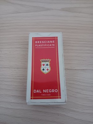 Vintage Bresciane Plastificate Telate N.89 Dal Negro Treviso Playing Cards 1960s