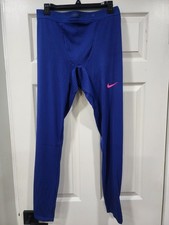 Nike 2023 Pro Elite Rosa Team Made In USA Tights Blue Men's Sz