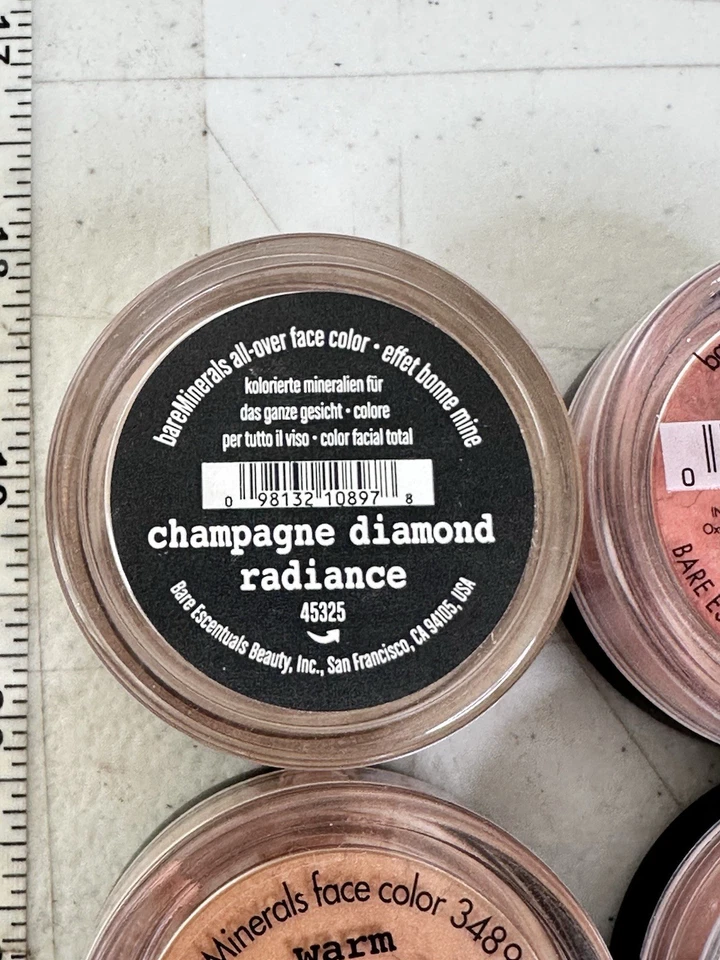 bareMinerals i.d. Mineral Powder Lot Champagne Warm Frisky Sun-Kissed Face Blush - Image 3 of 4