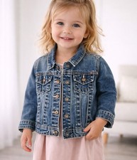 Gap Denim Toddler Jacket In Medium Blue, Size 2 Years