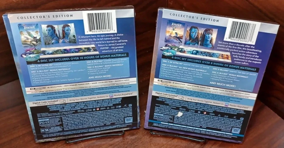 Avatar 4K / Avatar: The Way of Water 4K Digibooks (4K+Blu-ray) NEW-Free Box S&H - Image 4 of 4