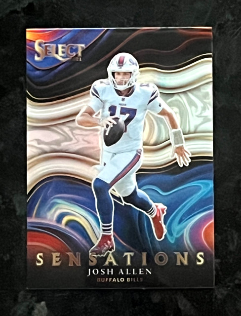 Josh Allen 2021 Panini Select SENSATIONS Silver Prizm Buffalo Bills #SEN-2