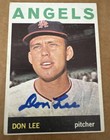 DON LEE 1964 Topps #493 Autographed SIGNED AUTO Card - LOS ANGELES ANGELS
