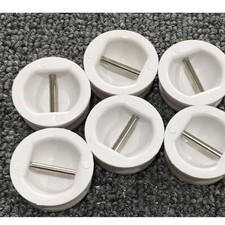 5 Pièces Surf Surf Leash Cup Repair Plug Barre En Acier Inoxydable (Blanc)