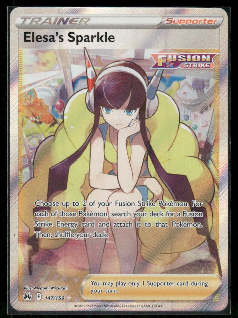 Pokemon Elesa's Sparkle 147/159 Crown Zenith Holo Ultra Rare NM/M