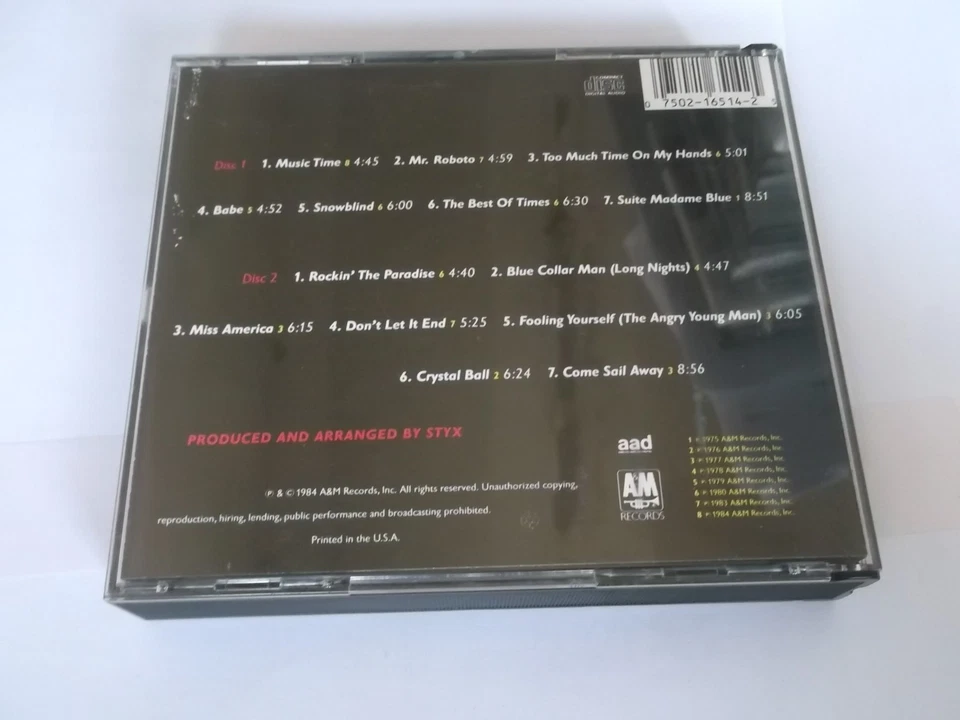 STYX - Caught in the act - 2 CD BigBox 1984                                LCD57 - Bild 2 von 3