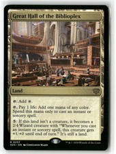 Great Hall of the Biblioplex 257 Secrets of Strixhaven Magic: The Gathering NM