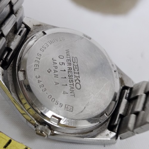 SEIKO 3423-0059 A2 Quartz Ladies Watch Quartz 25 mm St Steel Japan New battery - Picture 7 of 8