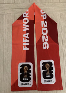 FIFA World Cup 2026 Official Hospitality Red Commemorative Collectors Scarf