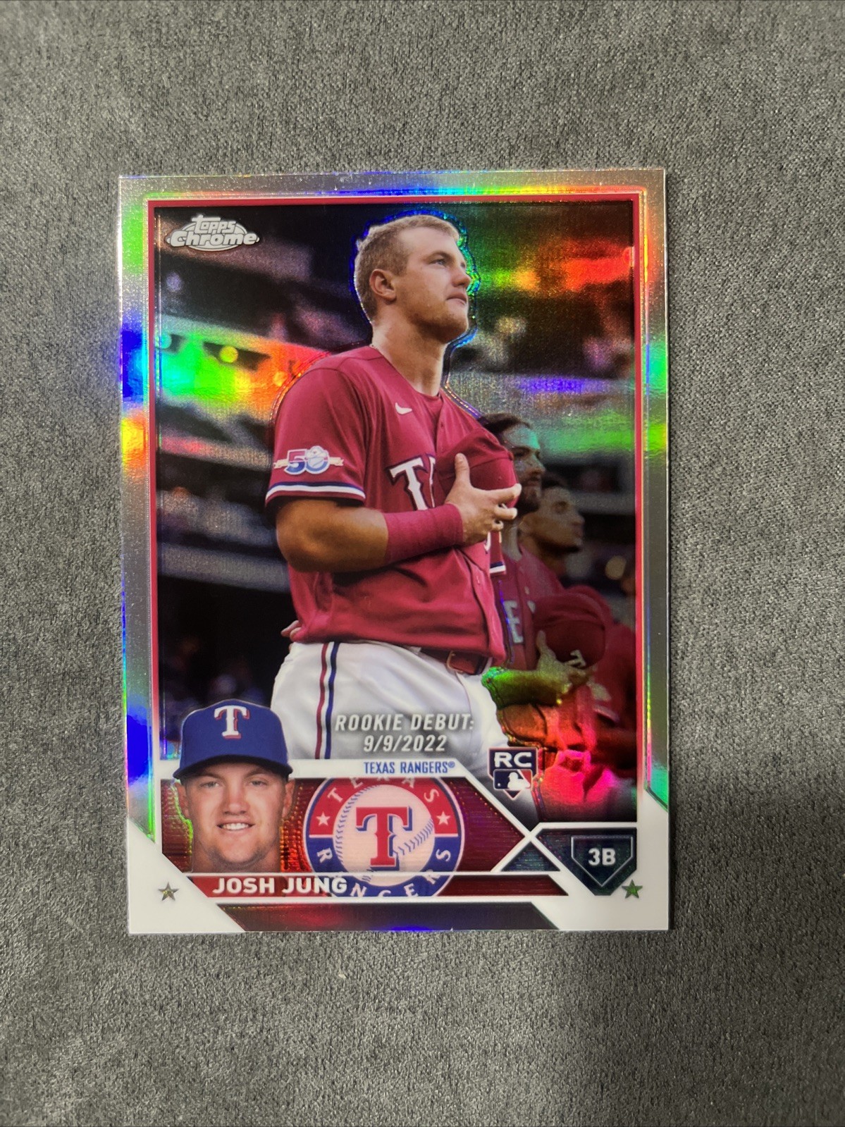 2023 Topps Chrome Update Rookie Debut Silver Refractor # USC51 Josh Jung RC
