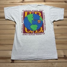 Vintage 90s University Of Florida U.B. Where You Be Earth Art Shirt Size Large