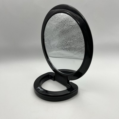 Vtg GOODY Two-Sided Handheld Styling and Magnifying Mirror - 9.25'' Black