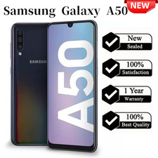 New Samsung Galaxy A50 SM-A505U 64GB Single Sim Unlocked Black Smartphone