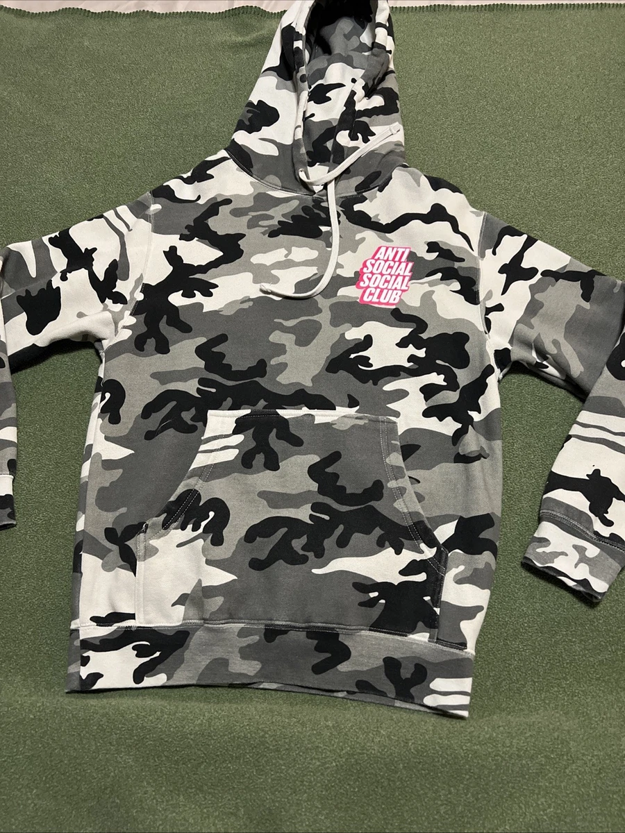 Camouflage Anti Social Social Club Long Sleeve Hoodies
