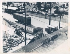 1962 Photo Santa Monica CA Buildings Workers Construction Vintage Press