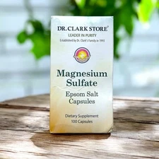 Dr. Clark Store Magnesium SULFATE (Epsom Salt) 1030mg 100 ct, BB 05/2027