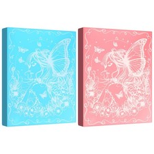 2 Pack A3 Diamond Painting Storage Book, 60 Pages Art Portfolio - Suitable fo...