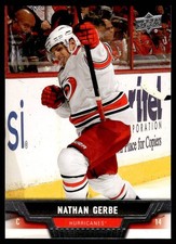 2013 Upper Deck Hockey Nathan Gerbe 390 Carolina Hurricanes