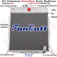 Aluminum 3 Row Radiator Fits 1949-1950 Plymouth Deluxe Special Deluxe Pickup