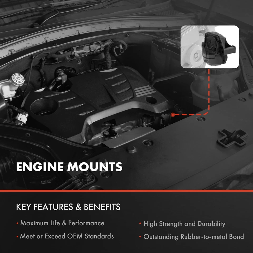 Montaje de motor delantero derecho para Jeep Cherokee KL 2014-2017 Chrysler 200 15-17 Foto 4 de 4