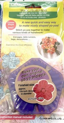 Clover Quick Yo-Yo Flower Maker #8706 5 Petals 1-3/8'' New Sealed Package