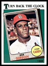 Bob Gibson 1988 Topps #664 Cardinals MLB READ FREE SHIPPING AutographDen