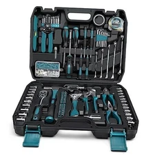  Home Tool Kit 281-PCs - Portable Complete Basic Repair General Hand Tool Blue