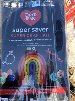 RED HEART SUPER SAVER SUPER CRAFT KIT FOR BEGINNERS GRADIENTS 100% ACRYLIC YARN