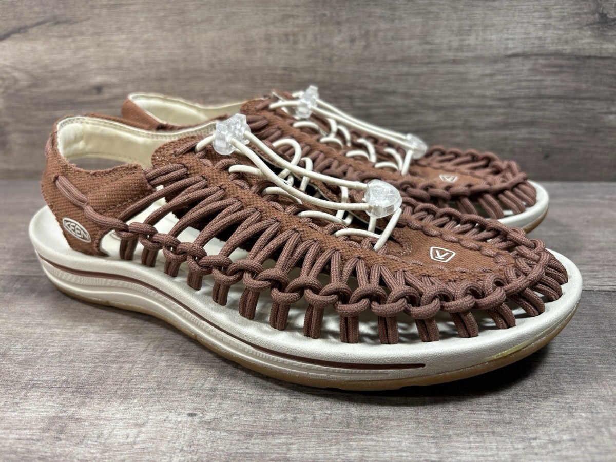 Keen Uneek Waterproof Sport Sandals Hiking Camping Brown 