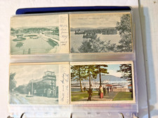 Antique Estate Postcard Album 160 Tri-City NY-NYC-Adirondacks-Fantasy ALL SHOWN
