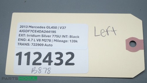 2013-2016 Mercedes-Benz GL450 Front Left Driver Side Sun Visor Sunshade Gray OEM - Picture 7 of 7