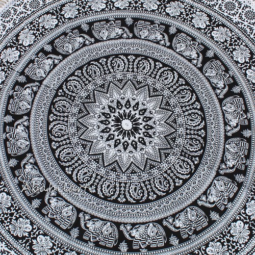 48" Beach Roundie Hippie Mandala Round Tapestry Boho Yoga Mat Bohemian Sheet US - Picture 39 of 149