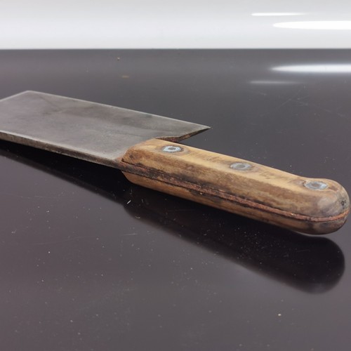 Antikes Gerlach Warszawa Polen Hackbeil Metzgermesser Axt um 1800 selten Sammlerstück - Bild 9 von 10