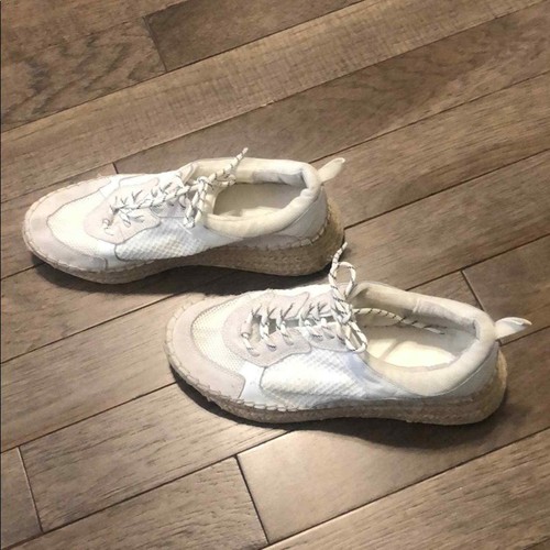 Marc Fisher LTD Sneakerdrille White EspadrilleStep Sneakers Size 9 Casual Shoes - Picture 2 of 8