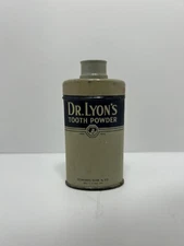 Vintage DR LYON's TOOTH POWDER TIN Dental Antique