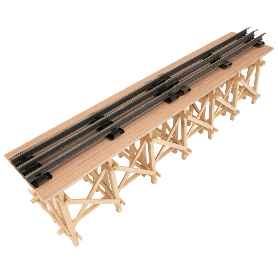 Puente calibre O completamente montado 20 pulgadas de largo para tu juego de tren modelo calibre O Foto 2 de 4