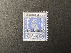 SIERRA LEONE SPECIMEN STAMP TWO AND HALF PENCE 2 1/2d KGV MINT Nice Specimen 
