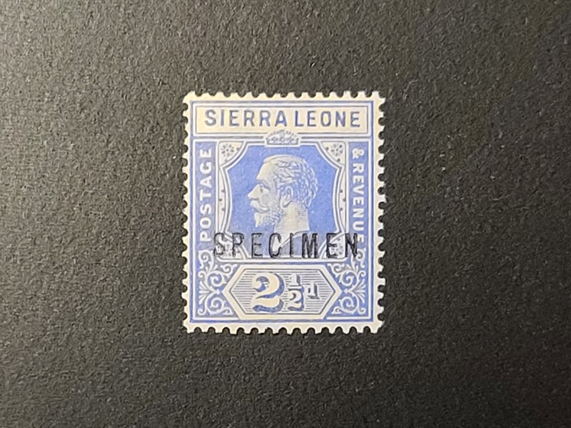 SIERRA LEONE SPECIMEN STAMP TWO AND HALF PENCE 2 1/2d KGV MINT Nice Specimen 
